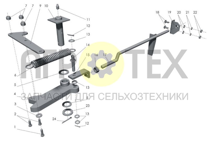 Установка предохранителя (ППТ-041.01.300) (№20 на схеме)